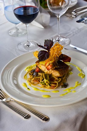 Framed Cuisine, Fregate Island Resort, Seychelles Print