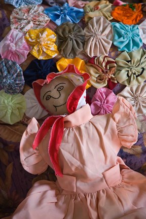 Framed Creole Craft Village, Anse aux Pins, Mahe Island, Seychelles Print