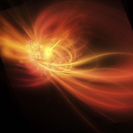 Framed supernova explosion causes a bright gamma ray burst Print