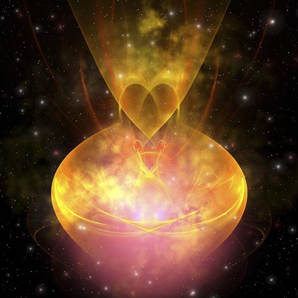 Framed Stars are born in this hourglass shaped nebula out in the cosmos Print