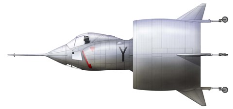 Framed Artist&#39;s concept of the experimental VTOL aircraft Print