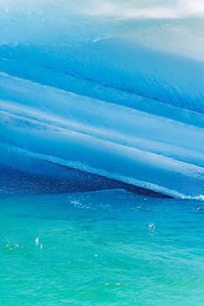 Framed Iceberg layers, South Orkney Islands, Antarctica Print