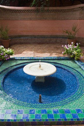 Framed Jardin Majorelle, Marrakech, Morocco, North Africa Print