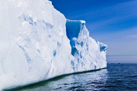 Framed Landscape of iceberg, American Palmer Station, Antarctica Print