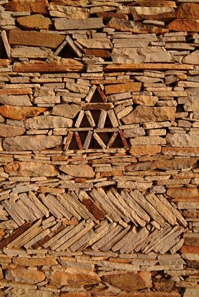 Framed Mauritania, Adrar, Chinguetti, Stone pattern Print