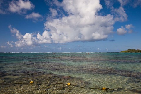 Framed Mauritius, Southern Mauritius, Blue Bay, oceanfront Print