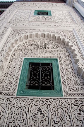 Framed Islamic law court ceiling, Morocco Print