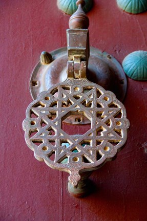 Framed Morocco, Islamic law courts, moorish door Print