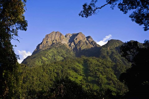 Framed Portal Peaks in the Rwenzori, Uganda Print