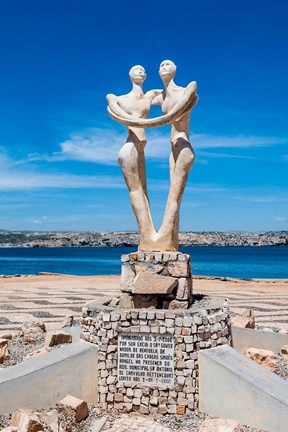 Framed Sculpture for the governor of Benguela, Lobito, Angola Print