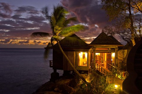 Framed Resort, Northolme Hotel Spa, Mahe Island, Seychelles Print
