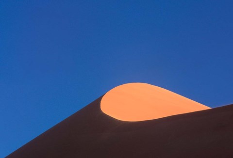 Framed Sossosvlei Dune Ridge, Namib-Naukluff Park, Namibia Print