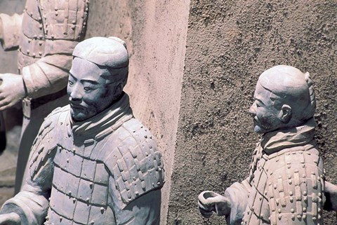 Framed Terra-Cotta Warriors, Xian, China Print