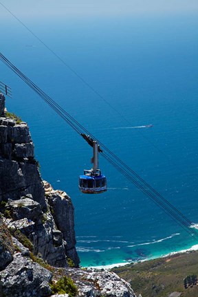 Framed Table Mountain Aerial Cableway, Cape Town, South Africa Print
