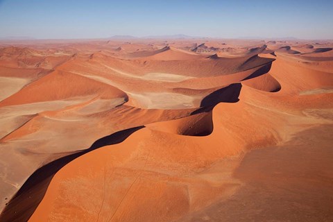 Framed View of Namib Desert sand dunes, Namib-Naukluft Park, Sossusvlei, Namibia, Africa Print