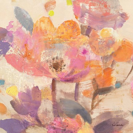 Framed Vibrant Crop I Print