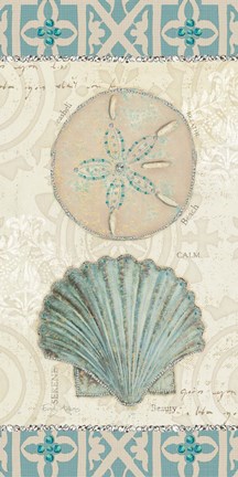 Framed Beach Treasures II Print