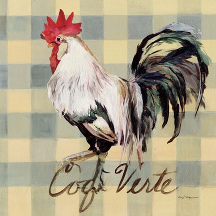 Framed Coq Verte Print