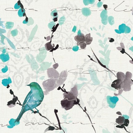 Framed Flowing III Print