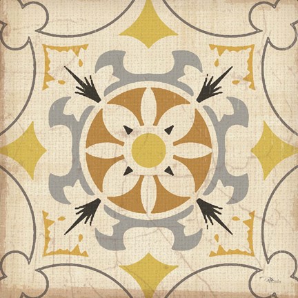 Framed Gray  Glow Square XVI Print