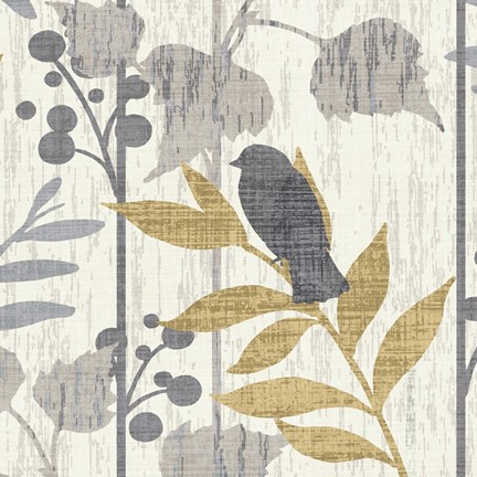 Framed Garden Leaves Square VI Print