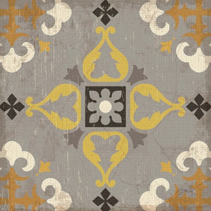 Framed Golden Glow Square VIII Print