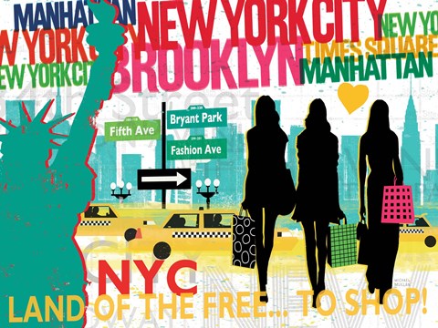 Framed New York City Life III Print