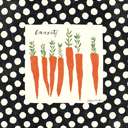 Framed Simple Carrots SP Print