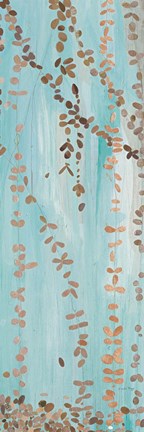 Framed Trailing Vines III Blue Print