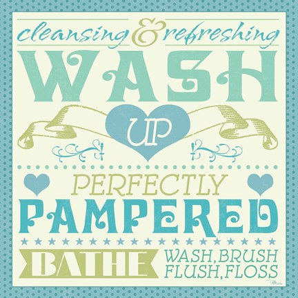 Framed Wash Up VI Print