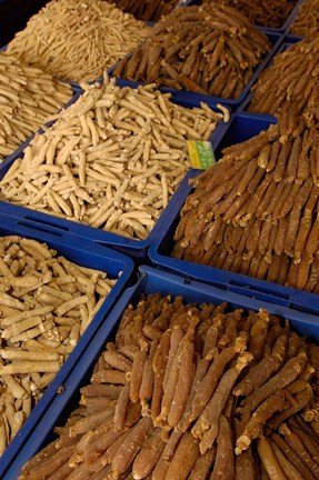 Framed Kunming Traditional Medicine Market, Yunnan Province, China Print