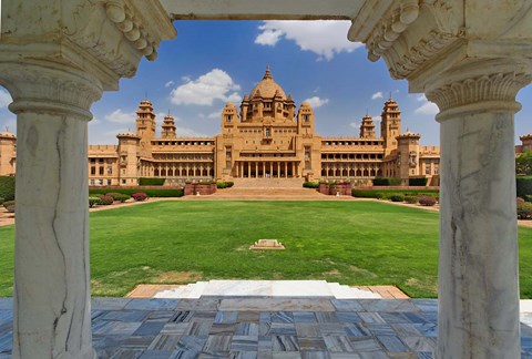 Framed Umaid Bhawan Palace hotel, Jodjpur, India. Print