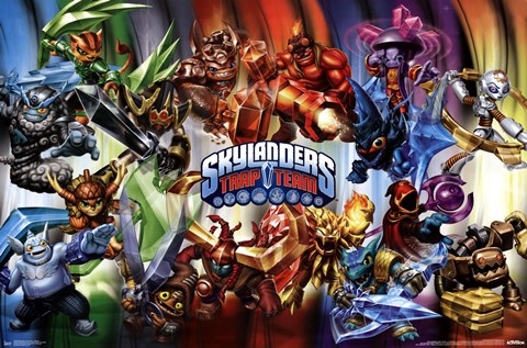 Framed Skylanders Trap Team - Masters Print