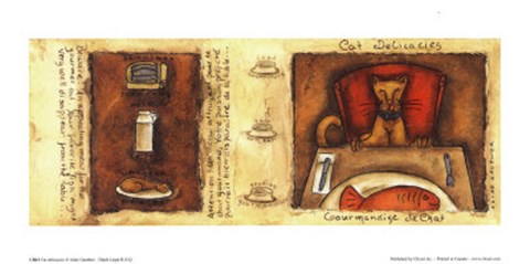Framed Cat delicacies Print