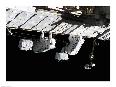 Framed Space Shuttle Atlantis, International Space Station, September 13, 2006 Print