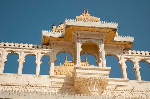 Framed City Palace, Udaipur, Rajasthan, India. Print