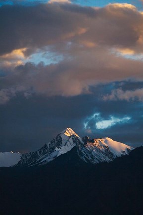 Framed Landscape of Stok Mountain Range, Ladakh, India Print