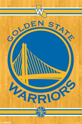 Framed Golden State Warriors - Logo 14 Print