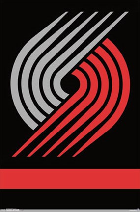 Framed Portland Trail Blazers - Logo 14 Print
