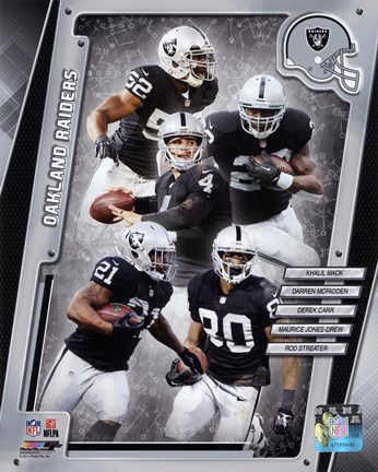 Framed Oakland Raiders 2014 Team Composite Print