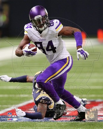 Framed Cordarrelle Patterson with the ball 2014 Print