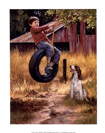 Framed Carefree Days Print