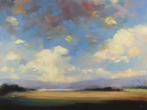 Framed Sky and Land II Print