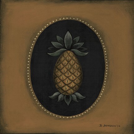 Framed Pineapple 04 Print