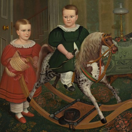 Framed Hobby Horse, ca. 1840 Print