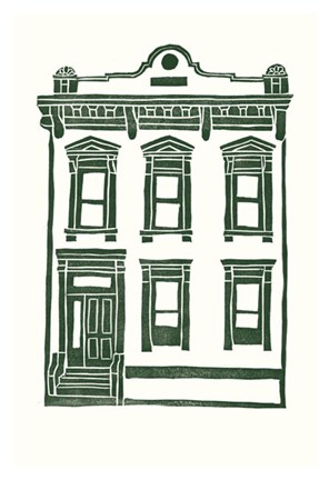 Framed Williamsburg Building 1 (Manhattan Ave. between Jackson and Withers) Print