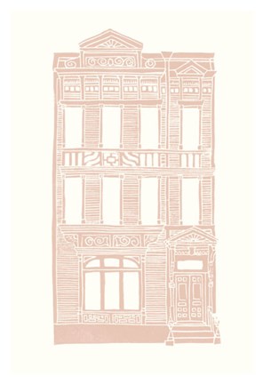 Framed Williamsburg Building 3 (Queen Anne) Print