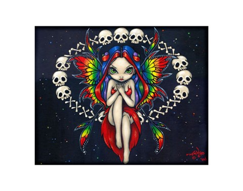 Framed Rainbow of Bones Print