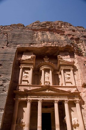 Framed Jordan, Petra, Ancient Architecture, Treasury Print