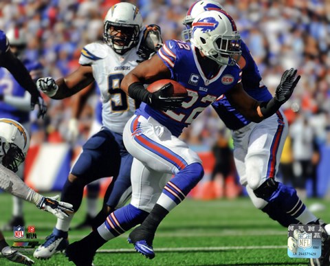 Framed Fred Jackson 2014 Action Print